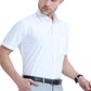 MCR ANTI WRINKLE Half Sleeve Formal White Shirt For Men