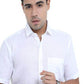 Shop BERTY Half Sleeve Formal White Shirt For Men