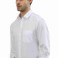 Buy BRAVO OYT Full Sleeve Formal White Shirt For Men