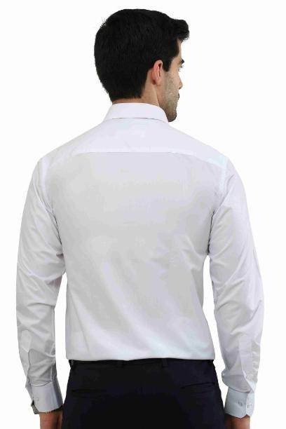Shop BRAVO OYT Full Sleeve Formal White Shirt For Men