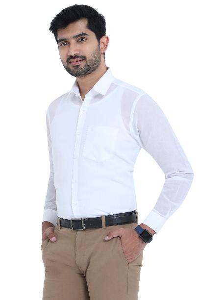 Buy MCR Business Man Full Sleeve Formal White Shirt For Men
