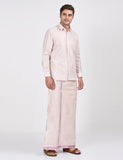 ROSE MATCHING SINGLE DHOTI SET FULL SLEEVE - 60004