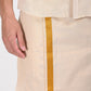 GOLD MATCHING SINGLE DHOTI SET HALF SLEEVE - 60001