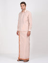 COPPER MATCHING SINGLE DHOTI SET FULL SLEEVE - 60003 STYLE