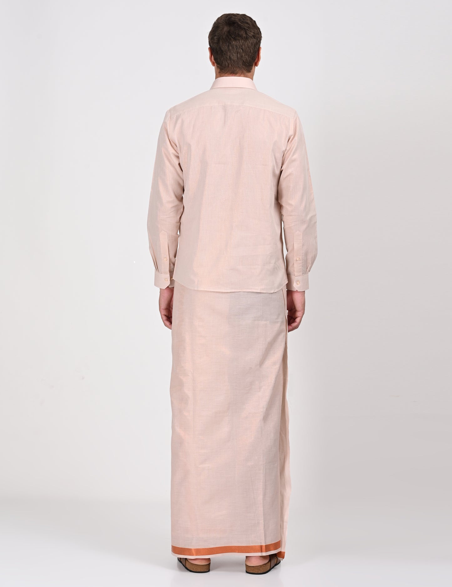 COPPER MATCHING SINGLE DHOTI SET FULL SLEEVE - 60003 STYLE