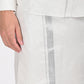 SILVER MATCHING SINGLE DHOTI SET FULL SLEEVE - 60002