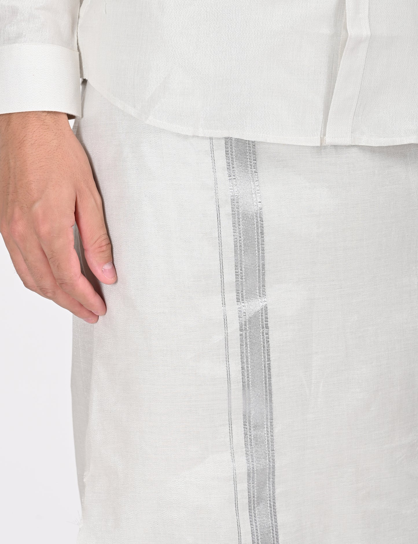 Festival Feast Single Set - 60002 - Silver (Perfume & Dhoti Belt Free)