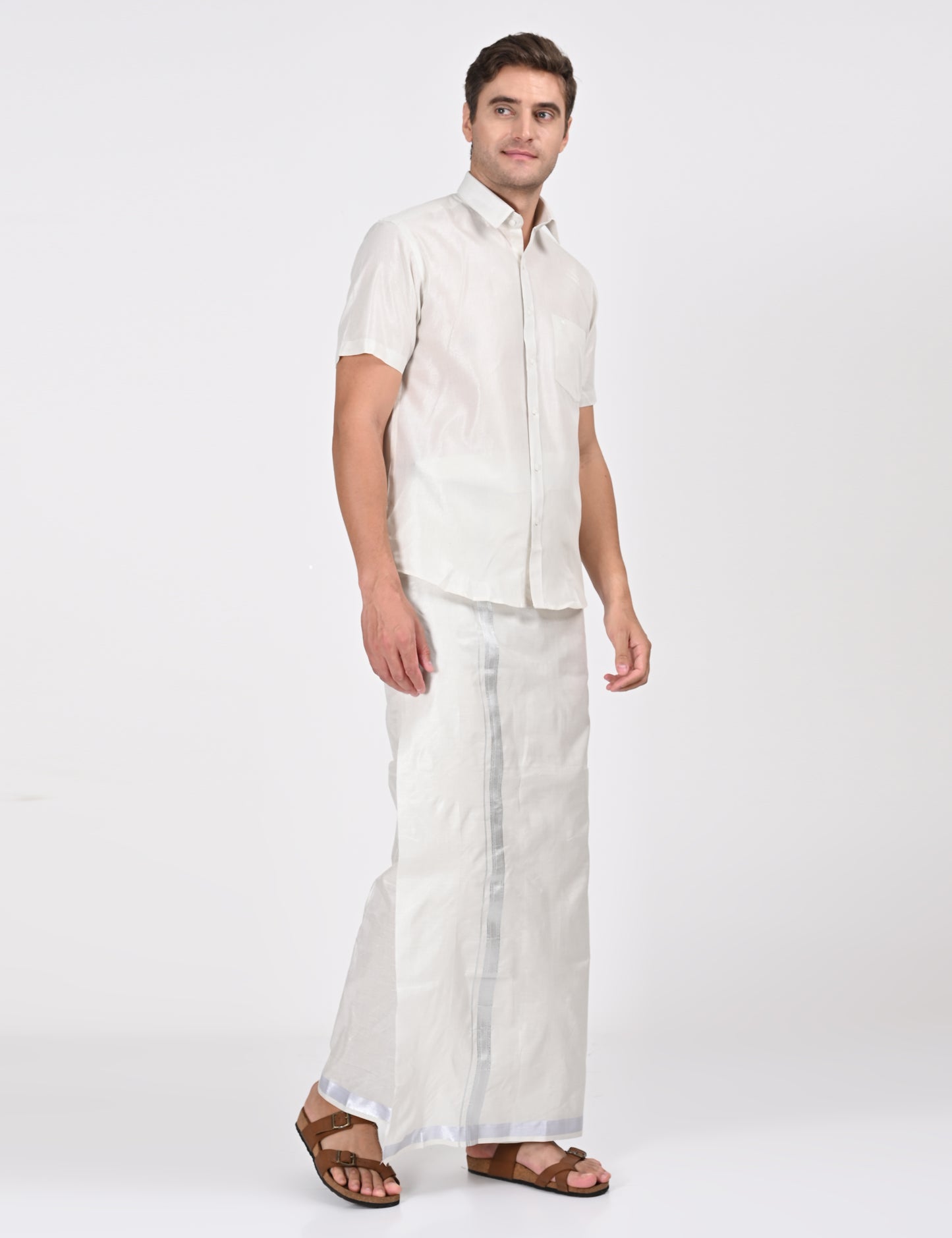 Festival Feast Single Set - 60002 - Silver (Perfume & Dhoti Belt Free)