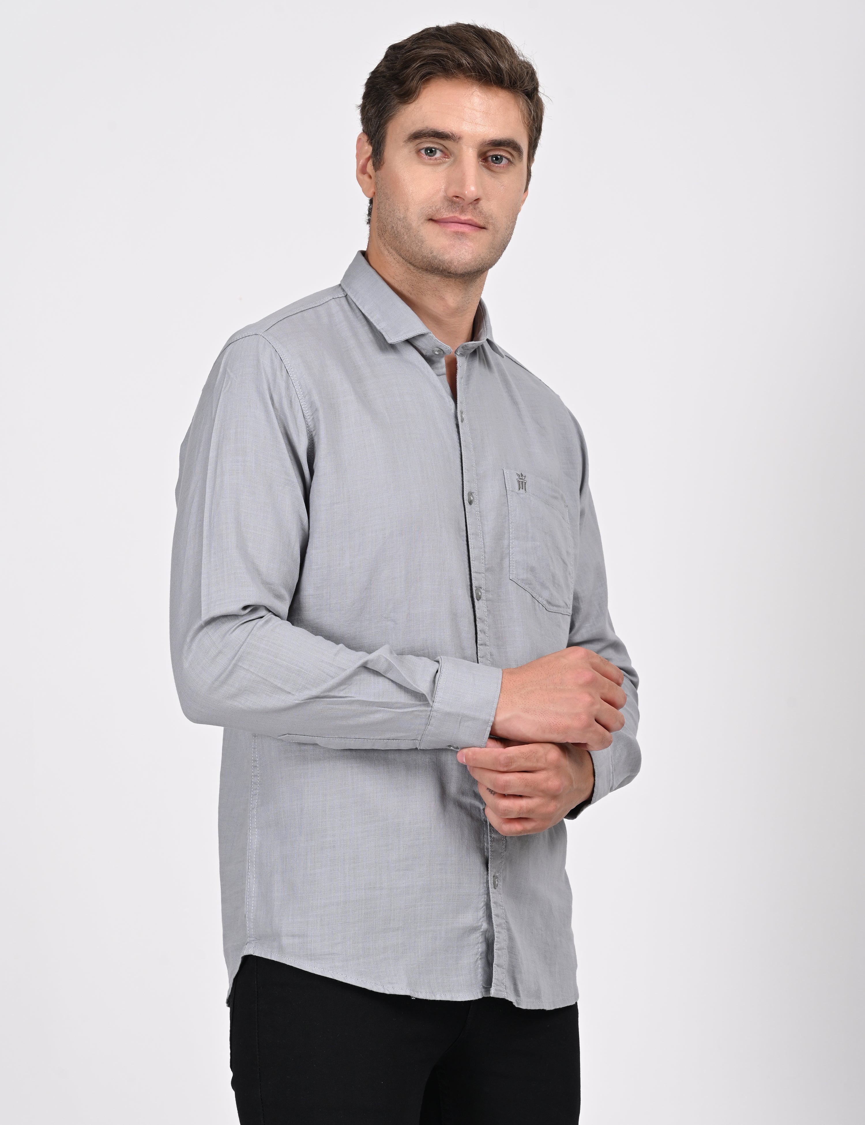 MCR BRITISH CROWN SHIRT Full Sleeve Casual Color Shirt For Men-81002