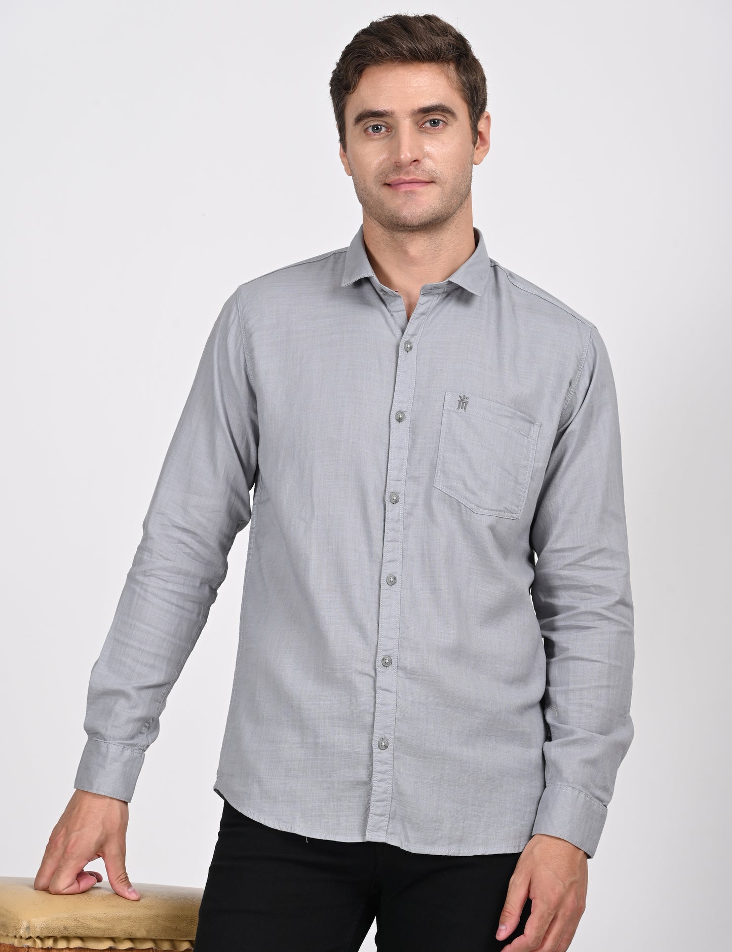 MCR BRITISH CROWN SHIRT Full Sleeve Casual Color Shirt For Men-81002