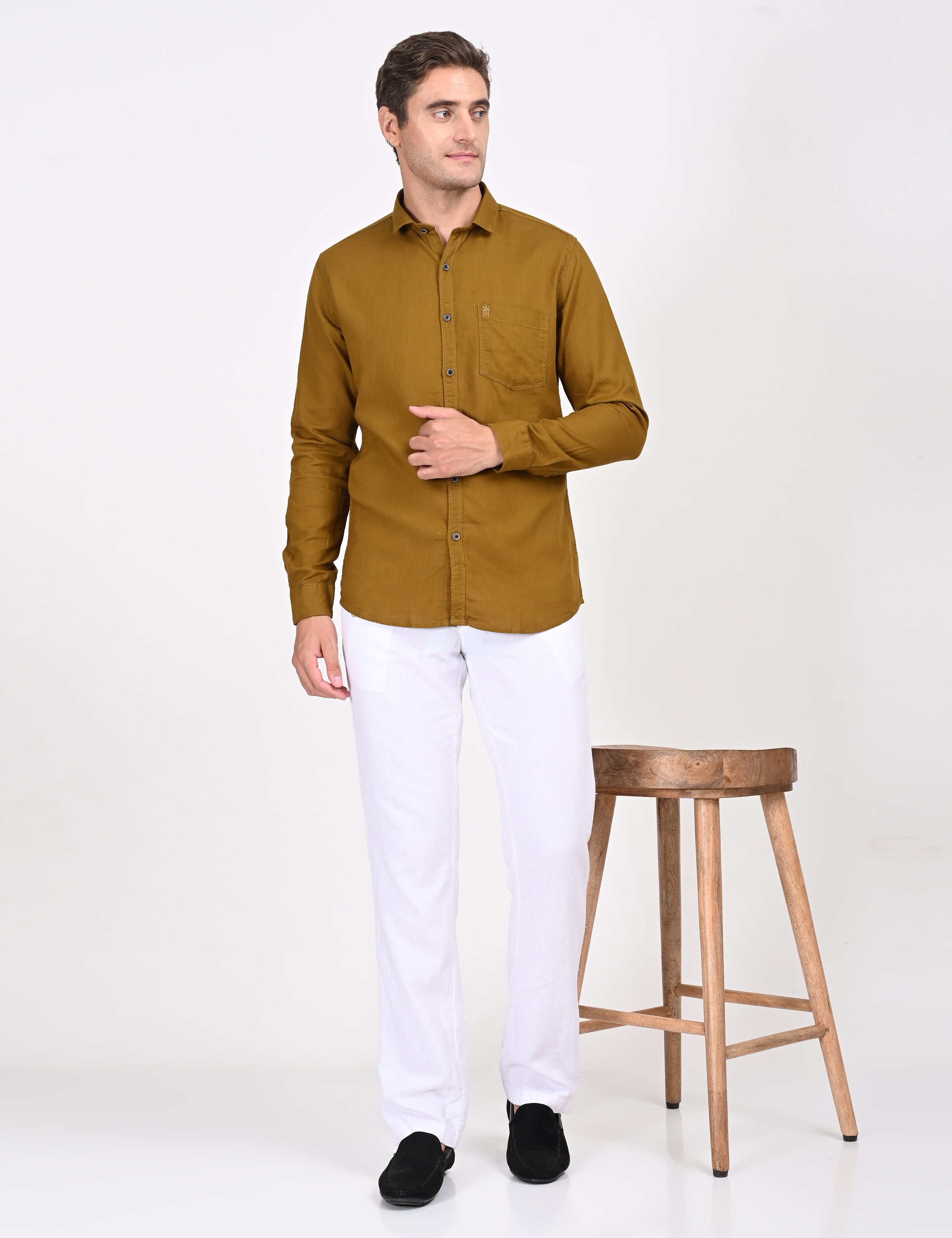 MCR BRITISH CROWN SHIRT Full Sleeve Casual Color Shirt For Men-81005