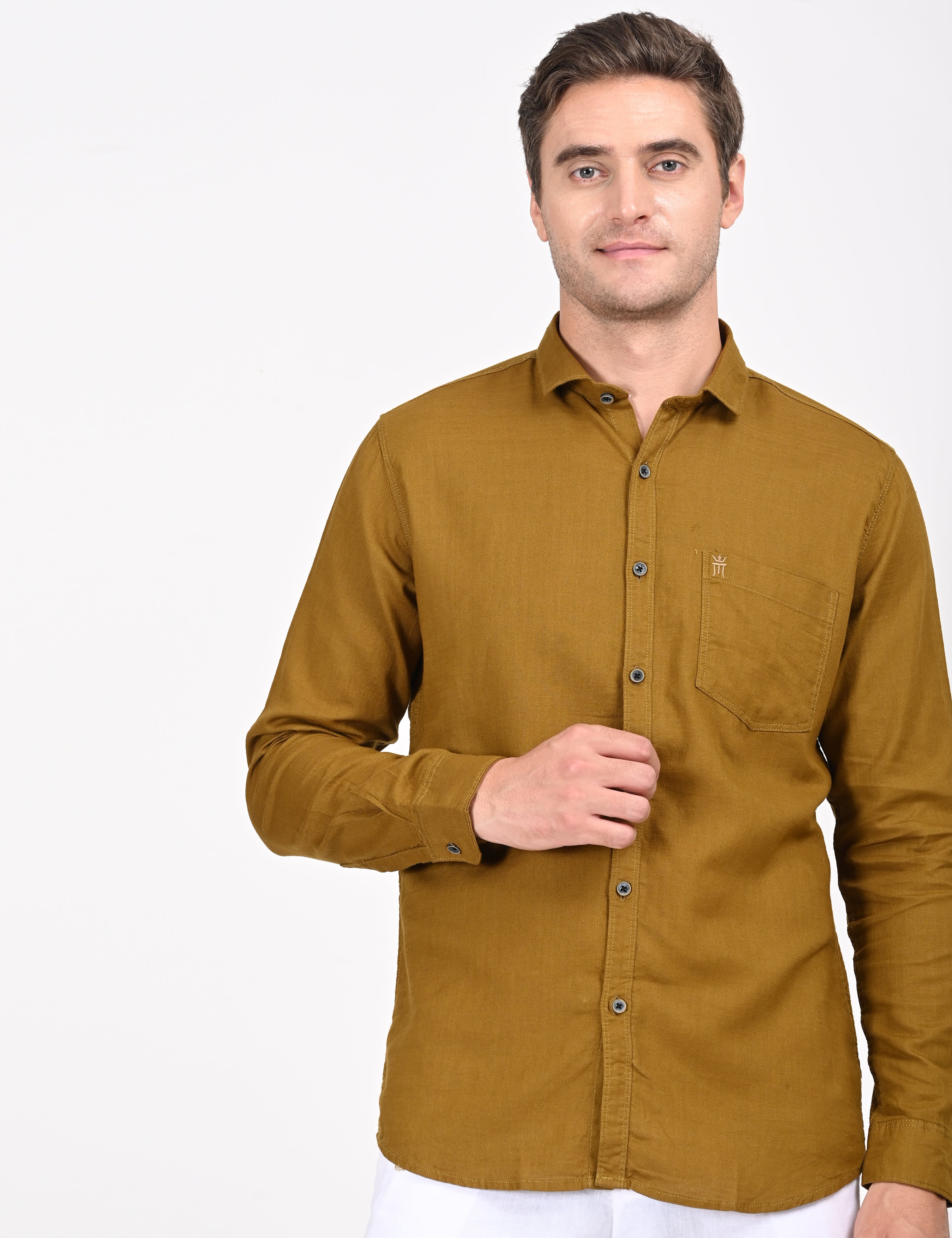 MCR BRITISH CROWN SHIRT Full Sleeve Casual Color Shirt For Men-81005