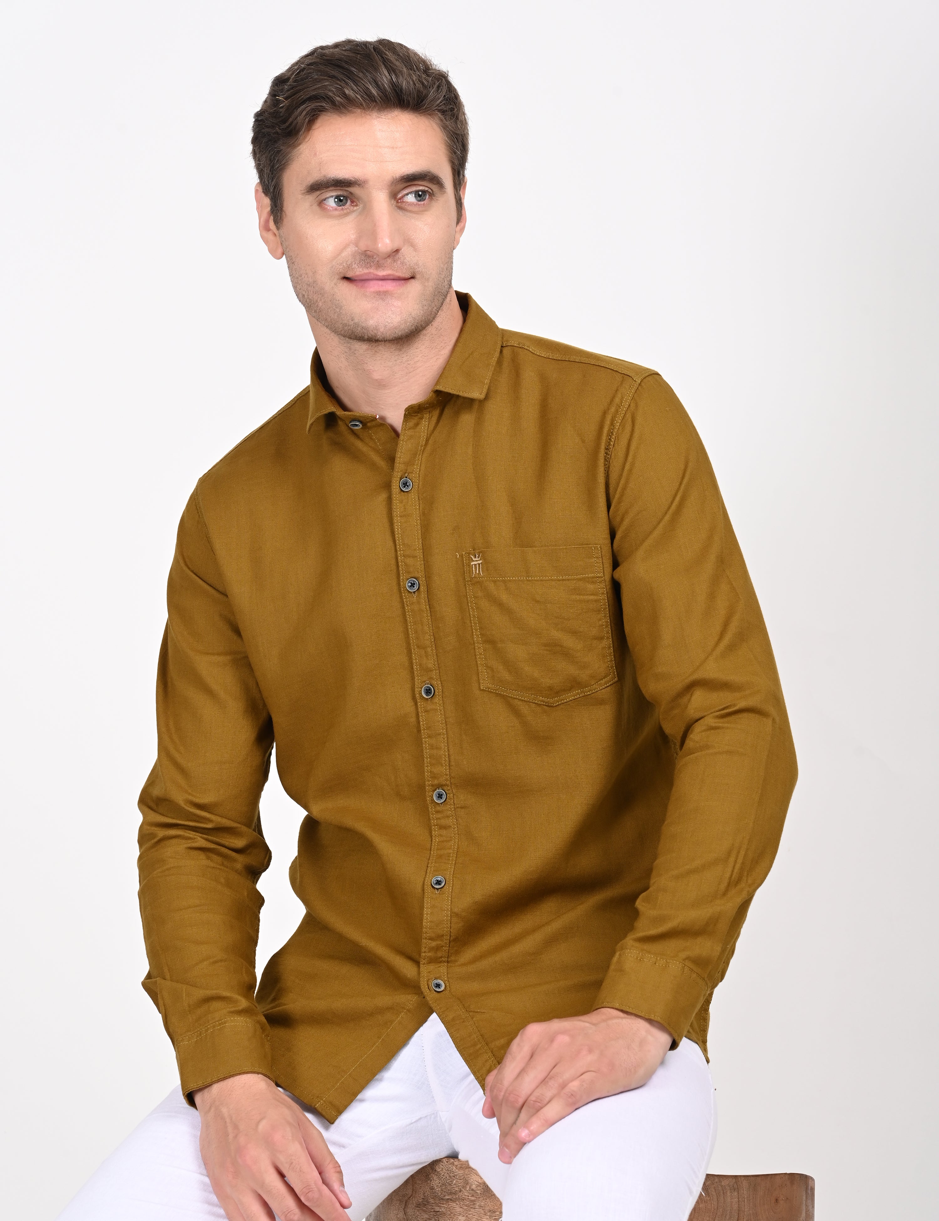 MCR BRITISH CROWN SHIRT Full Sleeve Casual Color Shirt For Men-81005