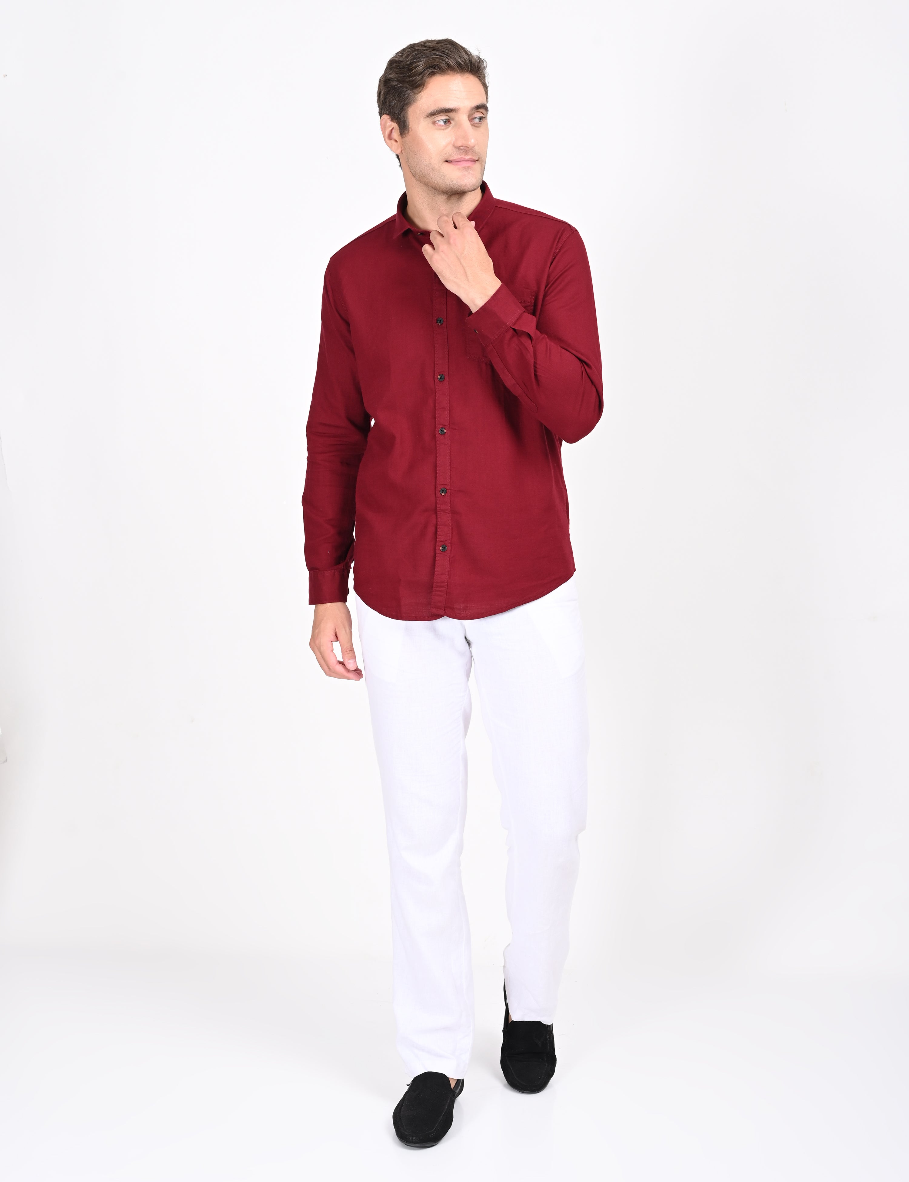 MCR BRITISH CROWN SHIRT Full Sleeve Casual Color Shirt For Men-81007