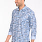 NEWSMAKER SLIMFIT FULL SLEEVE BRIGHT BLUE SHIRT