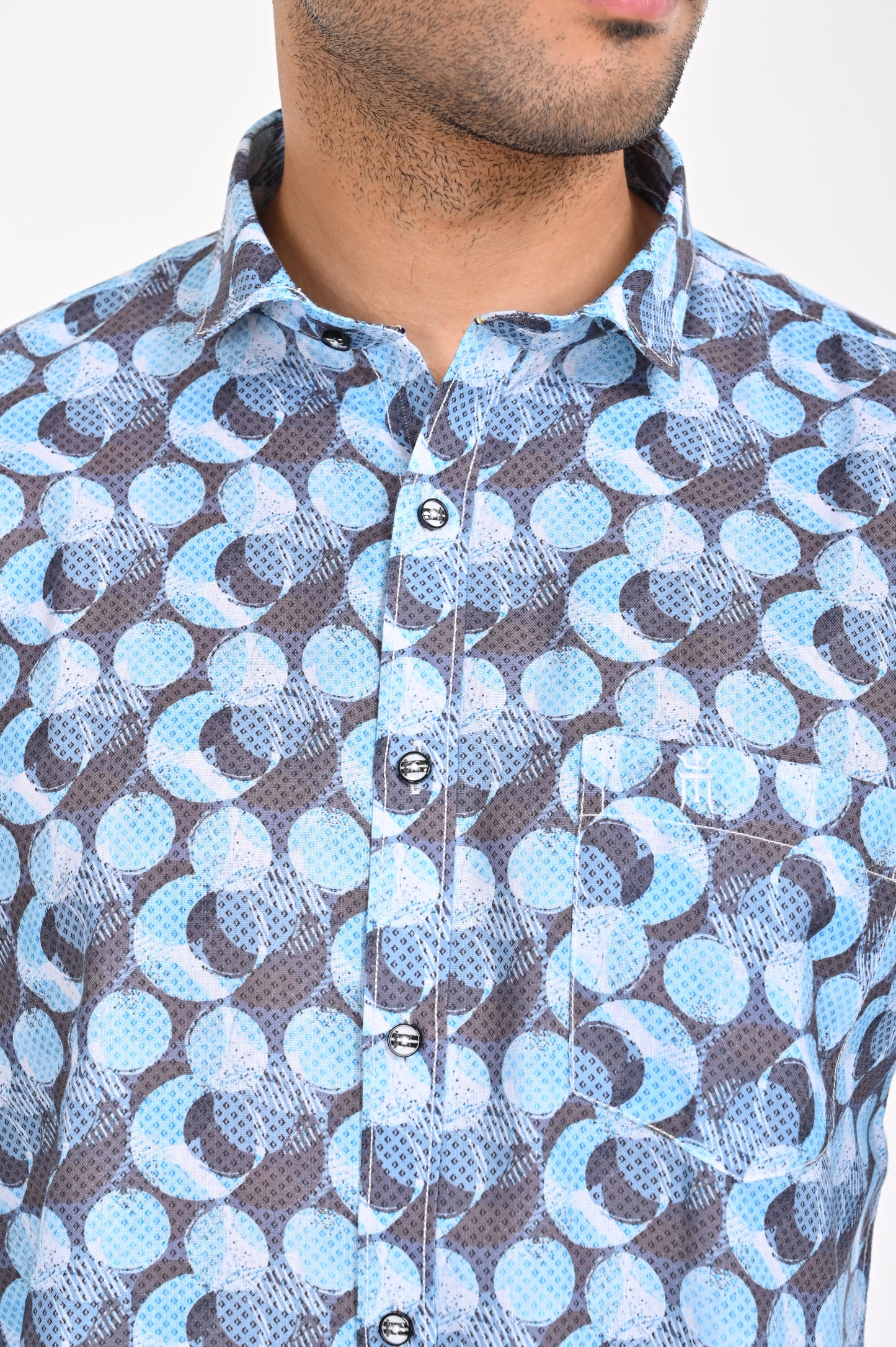 BUY NEWSMAKER SLIMFIT FULL SLEEVE SKY BLUE SHIRT