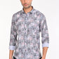 NEWSMAKER SLIMFIT FULL SLEEVE BLACK AND ROSE SHIRT 