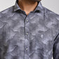 Shop NEWSMAKER SLIMFIT FULL SLEEVE GREY & WHITE MEN SHIRT