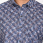 ORDER NEWSMAKER SLIMFIT FULL SLEEVE GREY & BLUE SHIRT