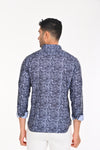 ORDER NEWSMAKER SLIMFIT FULL SLEEVE DARK BLUE SHIRT 