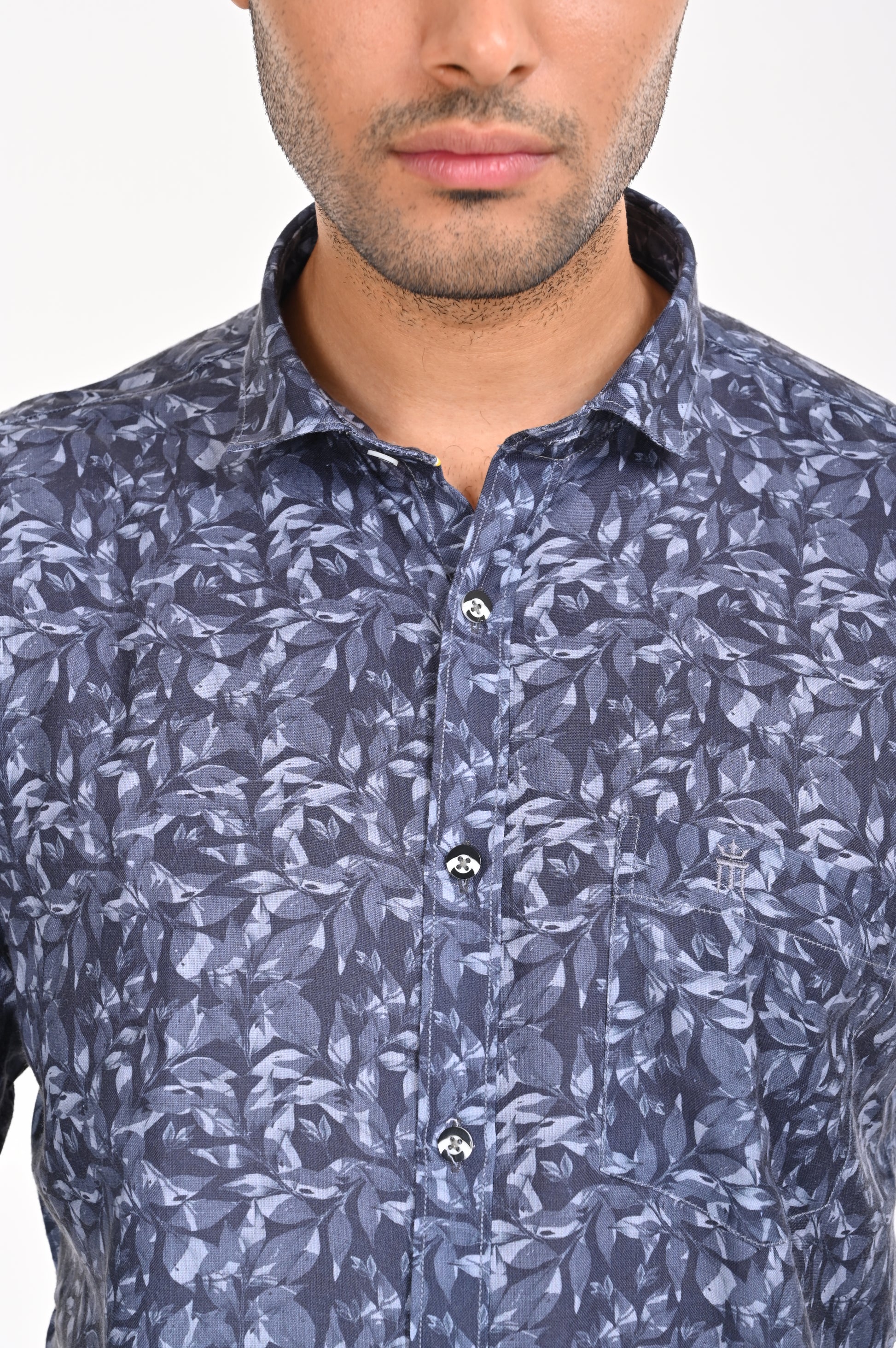 BUY NEWSMAKER SLIMFIT FULL SLEEVE DARK BLUE SHIRT 