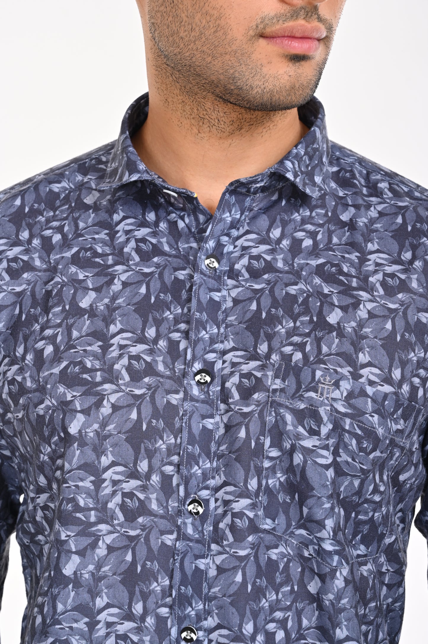 SHOP NEWSMAKER SLIMFIT FULL SLEEVE DARK BLUE SHIRT ONLINE