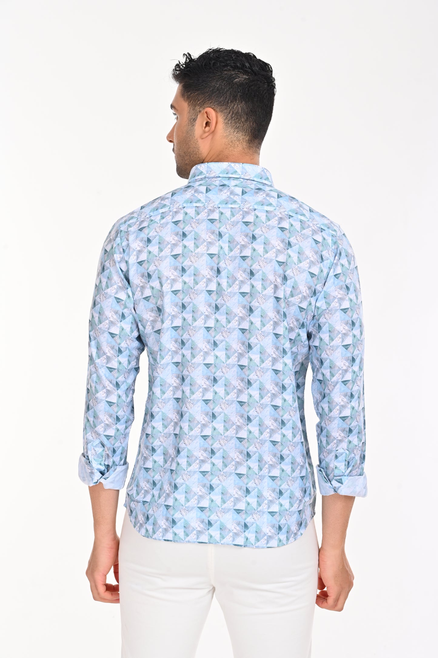 ORDER NEWSMAKER SLIMFIT FULL SLEEVE LIGHT BLUE SHIRT