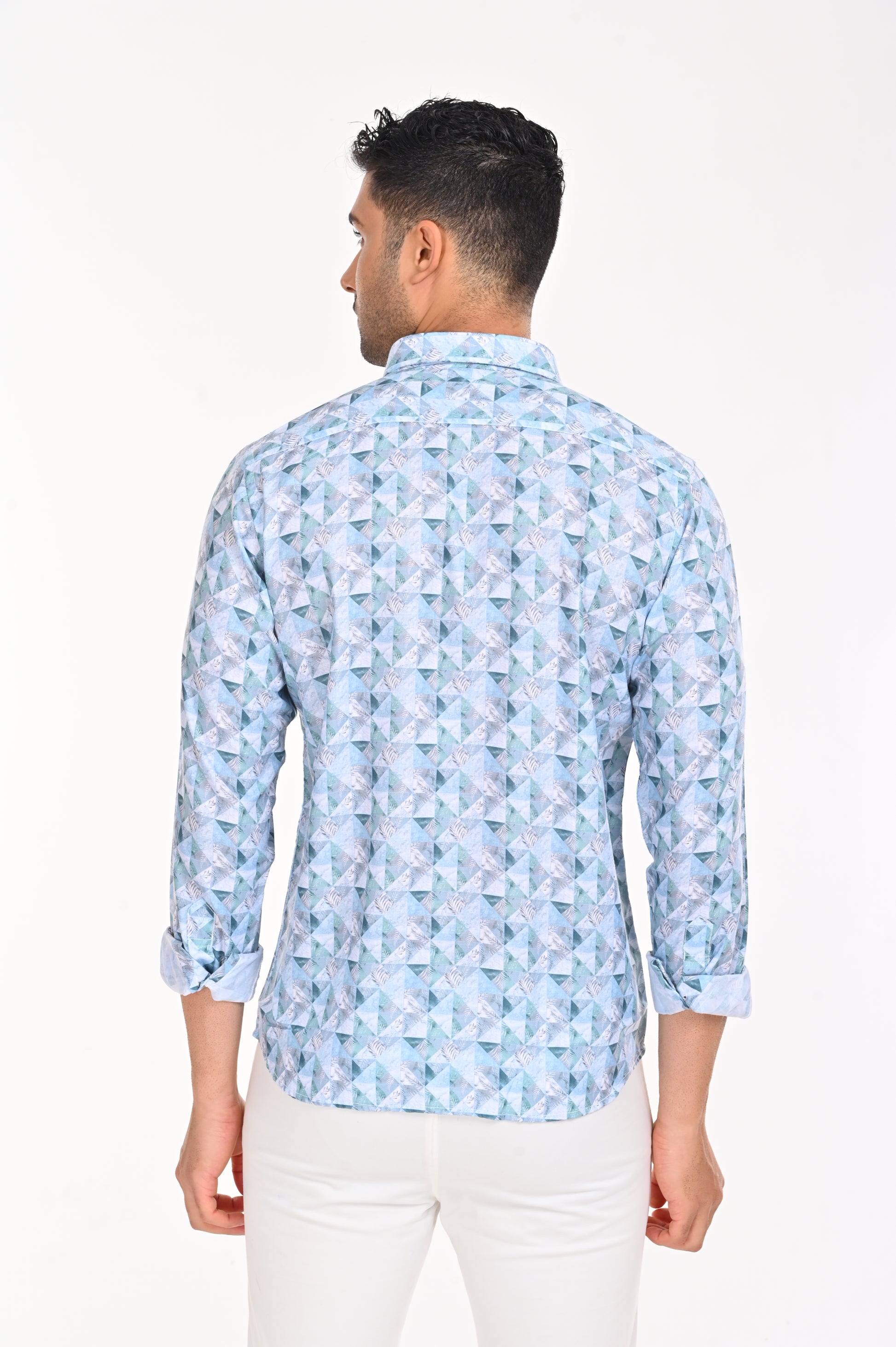 ORDER NEWSMAKER SLIMFIT FULL SLEEVE LIGHT BLUE SHIRT