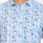 Buy NEWSMAKER SLIMFIT FULL SLEEVE LIGHT BLUE SHIRT