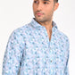 SHOP NEWSMAKER SLIMFIT FULL SLEEVE LIGHT BLUE SHIRT