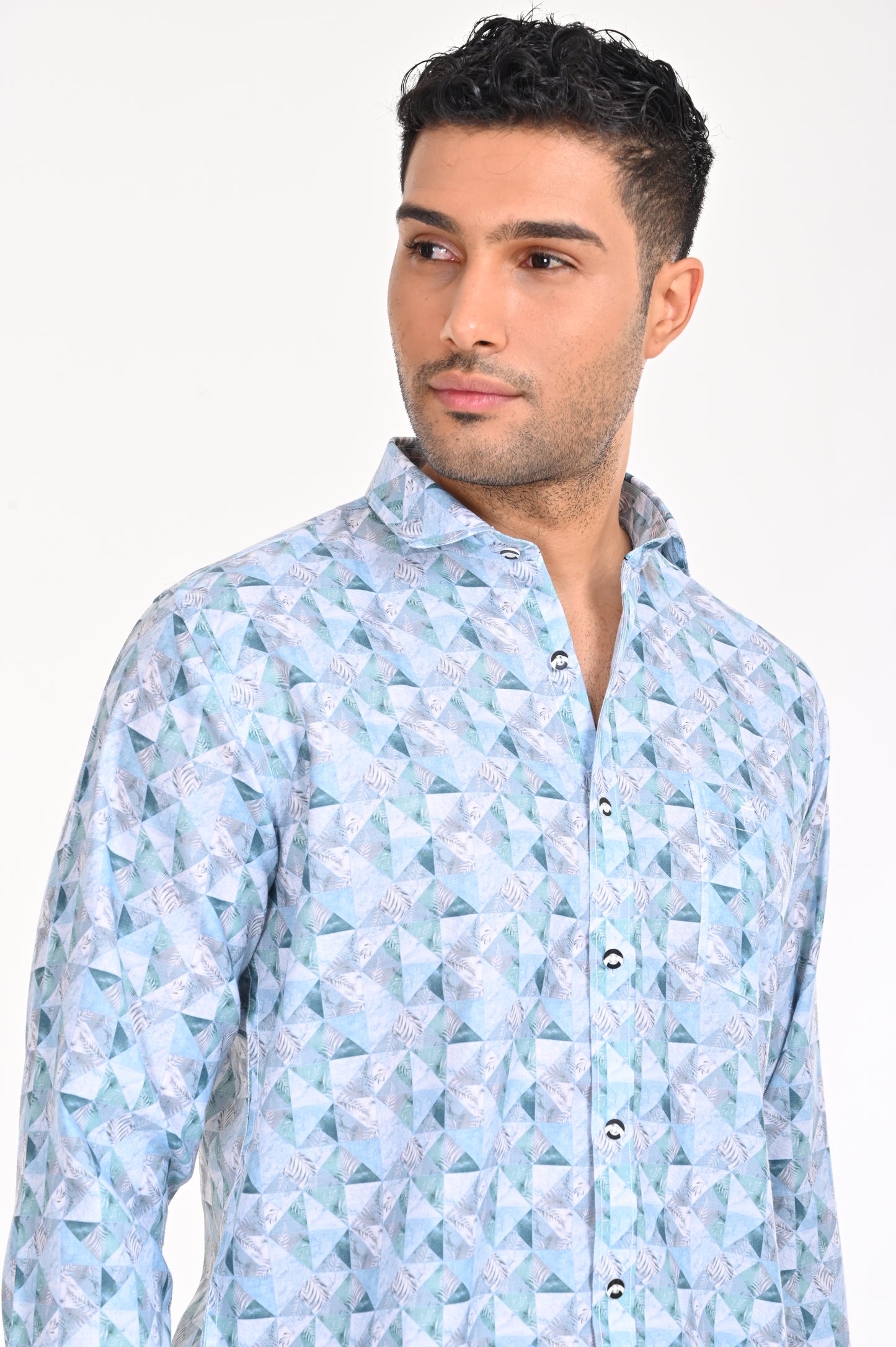 SHOP NEWSMAKER SLIMFIT FULL SLEEVE LIGHT BLUE SHIRT
