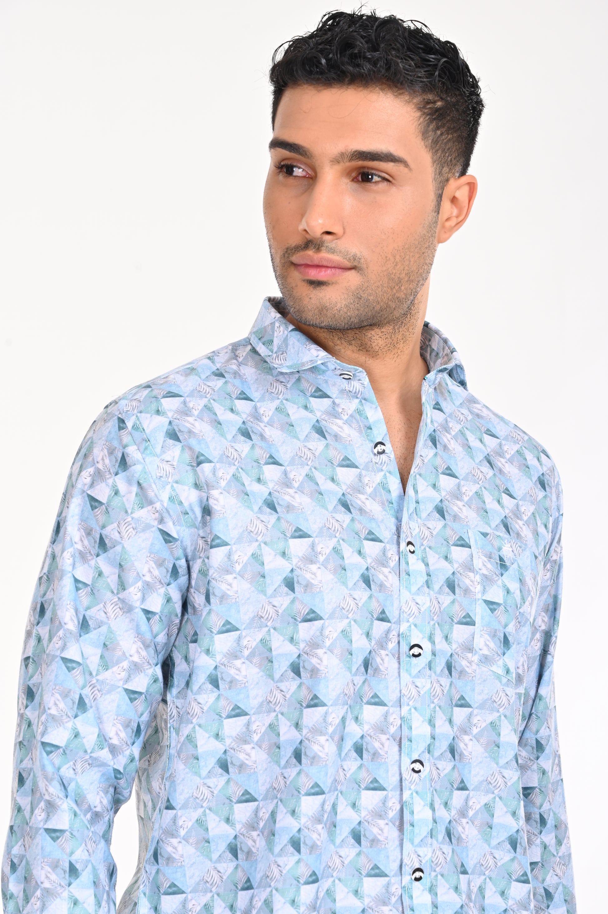 SHOP NEWSMAKER SLIMFIT FULL SLEEVE LIGHT BLUE SHIRT