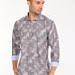 ORDER NEWSMAKER SLIMFIT FULL SLEEVE GREY DARK MEN SHIRT