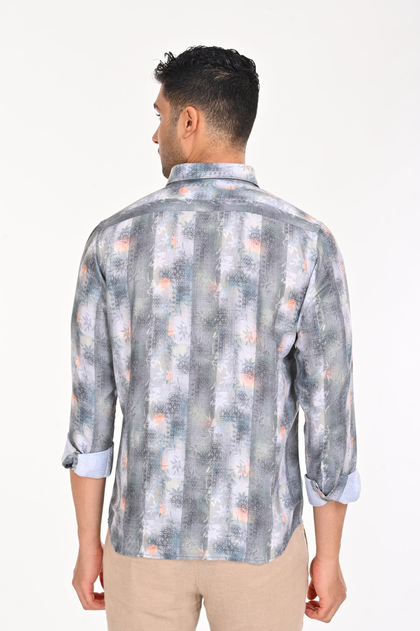 NEWSMAKER SLIMFIT FULL SLEEVE GREY MEN SHIRT ONLINE SHOPPING