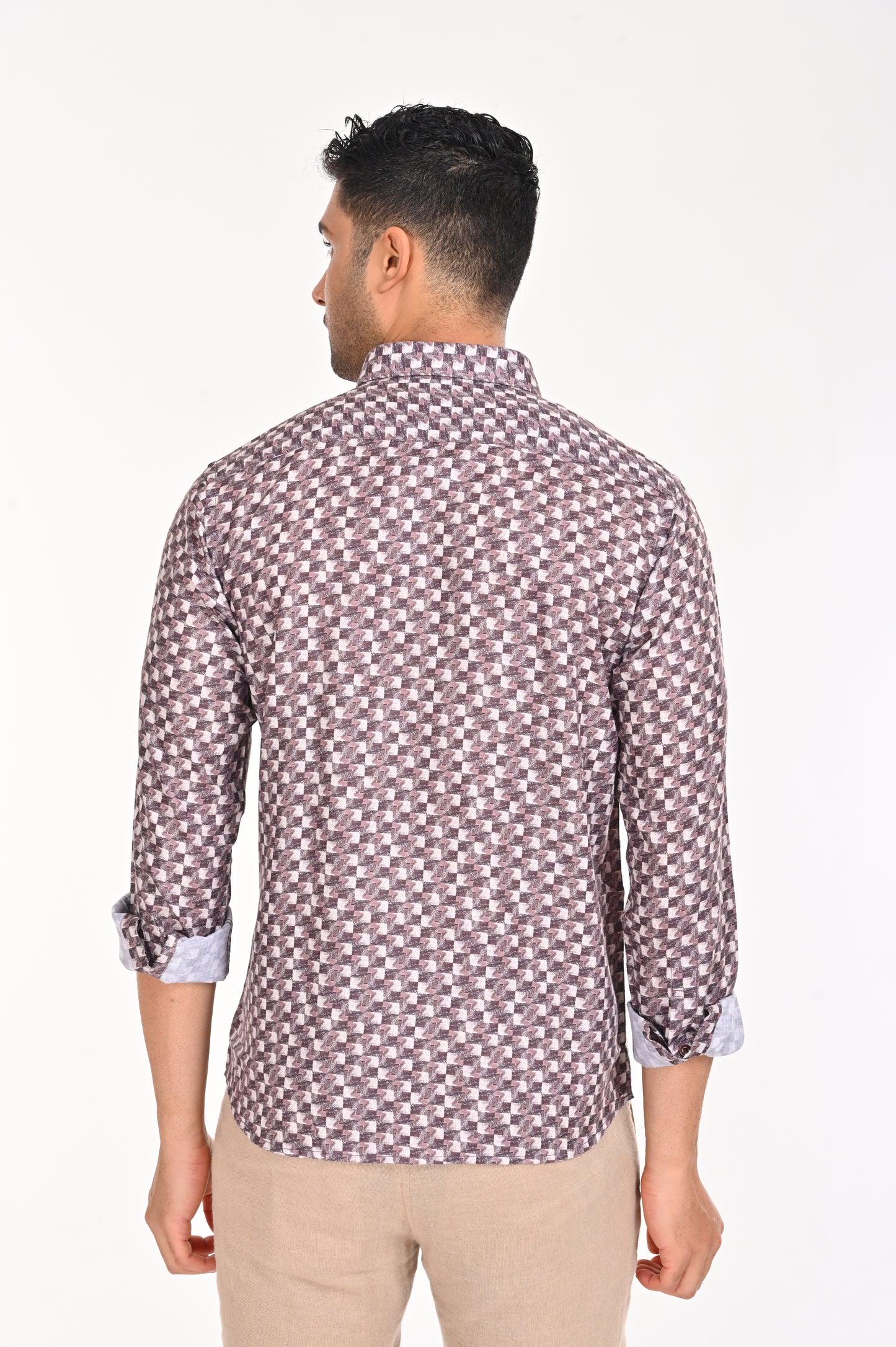 SHOP NEWSMAKER SLIMFIT FULL SLEEVE PURPLE SHIRT