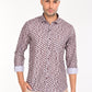 NEWSMAKER SLIMFIT FULL SLEEVE PURPLE SHIRT