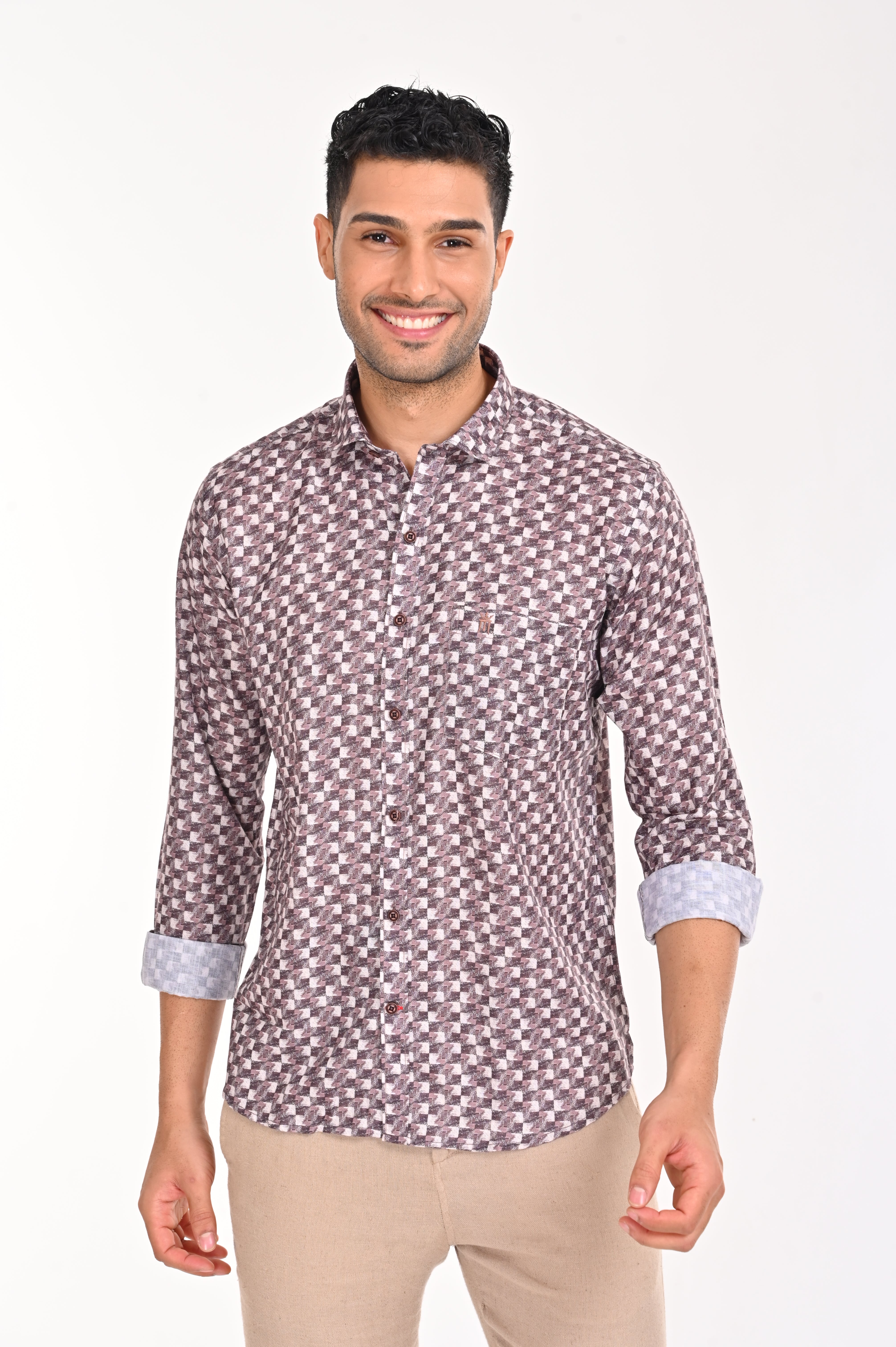 NEWSMAKER SLIMFIT FULL SLEEVE SHIRT - 49237