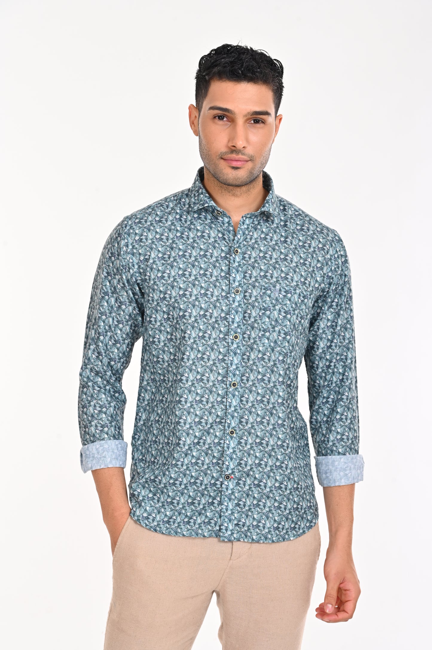 NEWSMAKER SLIMFIT SHIRT FULL SLEEVE SHIRT