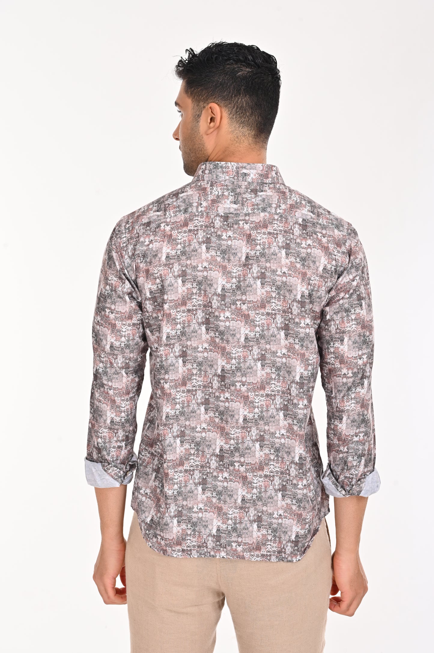 SHOP NEWSMAKER SLIMFIT FULL SLEEVE BLACK MEN SHIRT