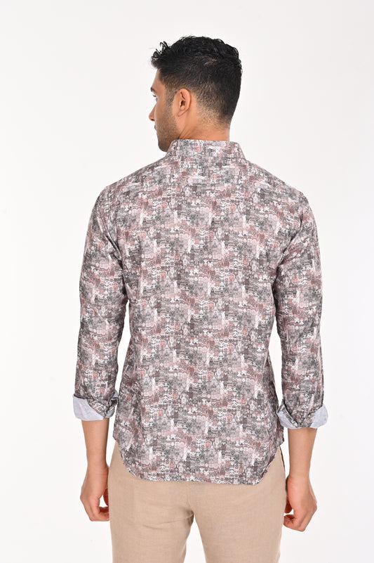 SHOP NEWSMAKER SLIMFIT FULL SLEEVE BLACK MEN SHIRT