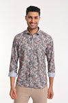 NEWSMAKER SLIMFIT FULL SLEEVE BLACK MEN SHIRT