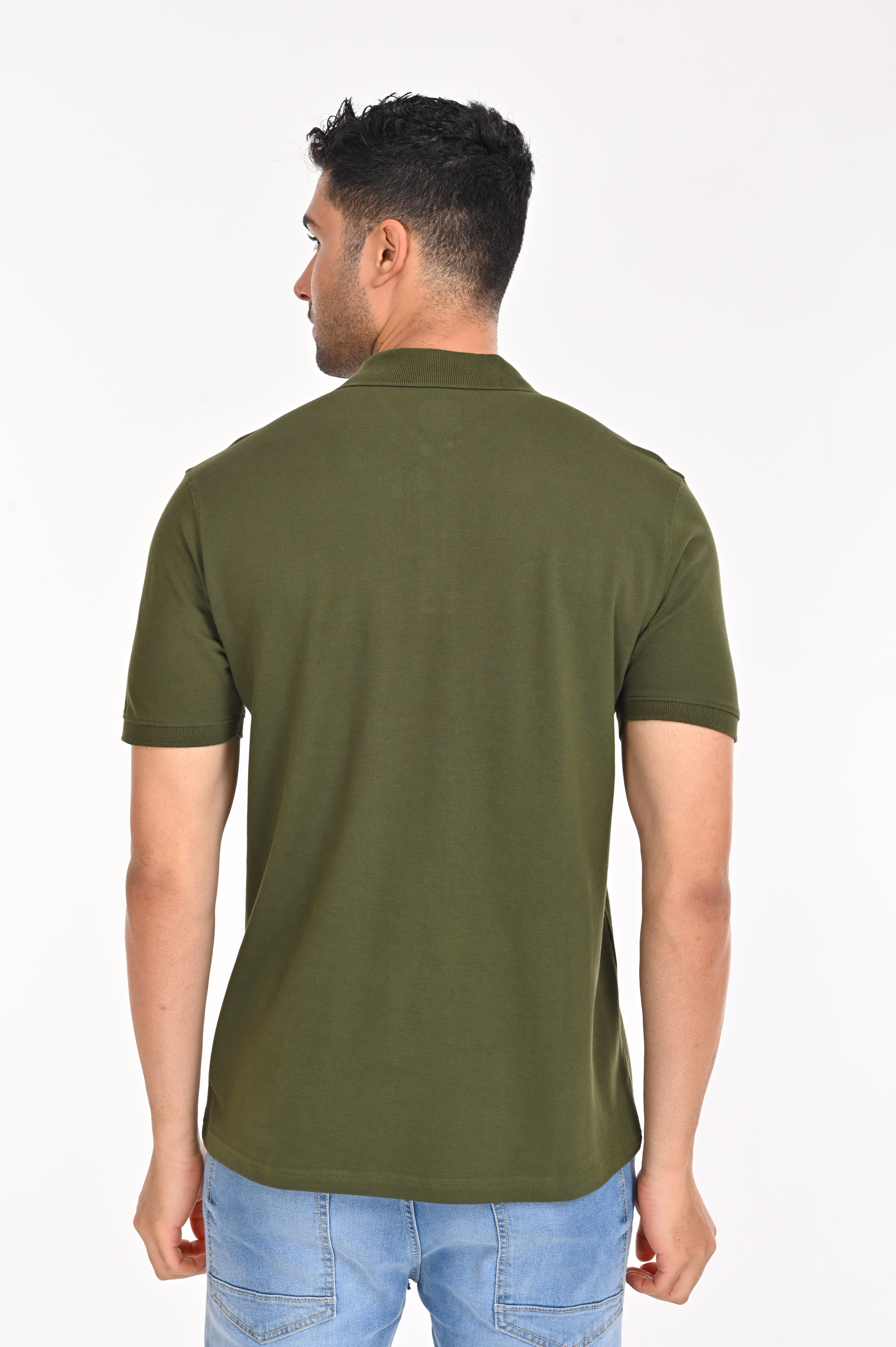 Eminent Plain Olive Green Color T-Shirt - 55006