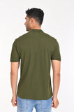 Eminent Plain Olive Green Color T-Shirt - 55006