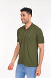 Eminent Plain Olive Green Color T-Shirt - 55006