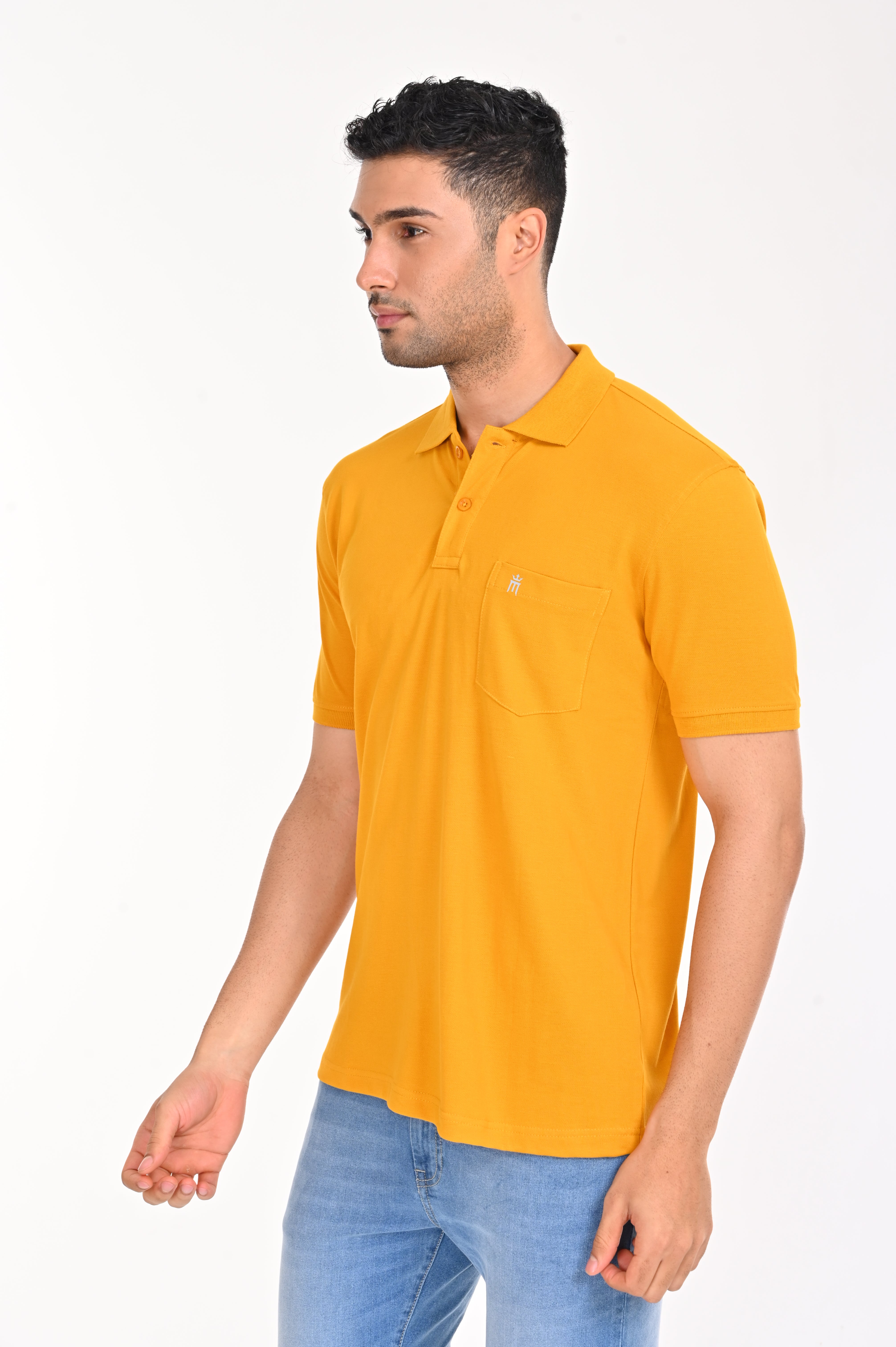 Eminent Plain Gold Yellow Color T-Shirt - 55013