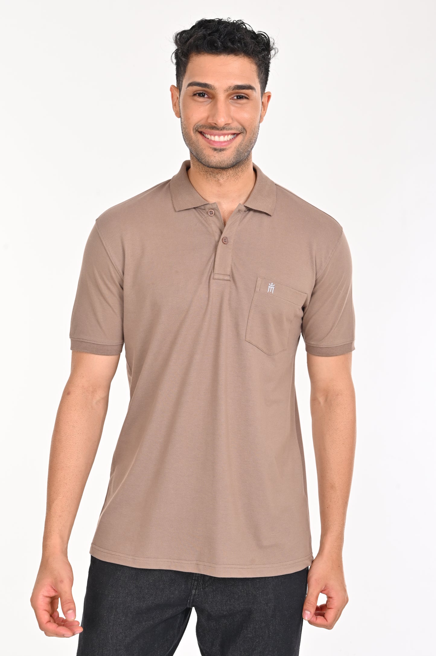 Eminent Plain Light Brown Color T-Shirt - 55007