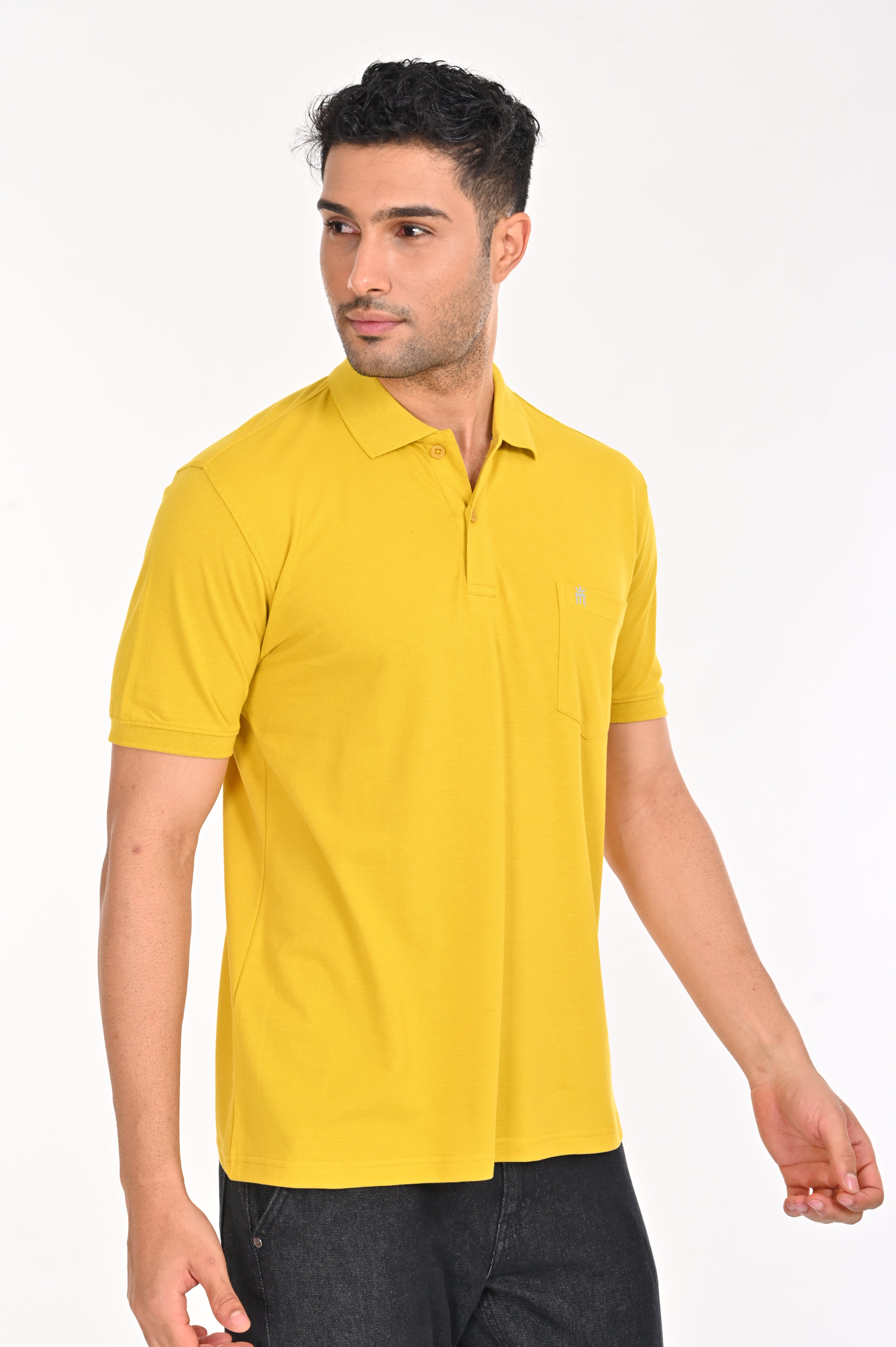 Eminent Plain Lemon Yellow Color T-Shirt - 55014