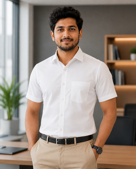 Business Man Formal White Shirt For Men