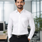 Anti Wrinkle Free Formal White Shirt For Men