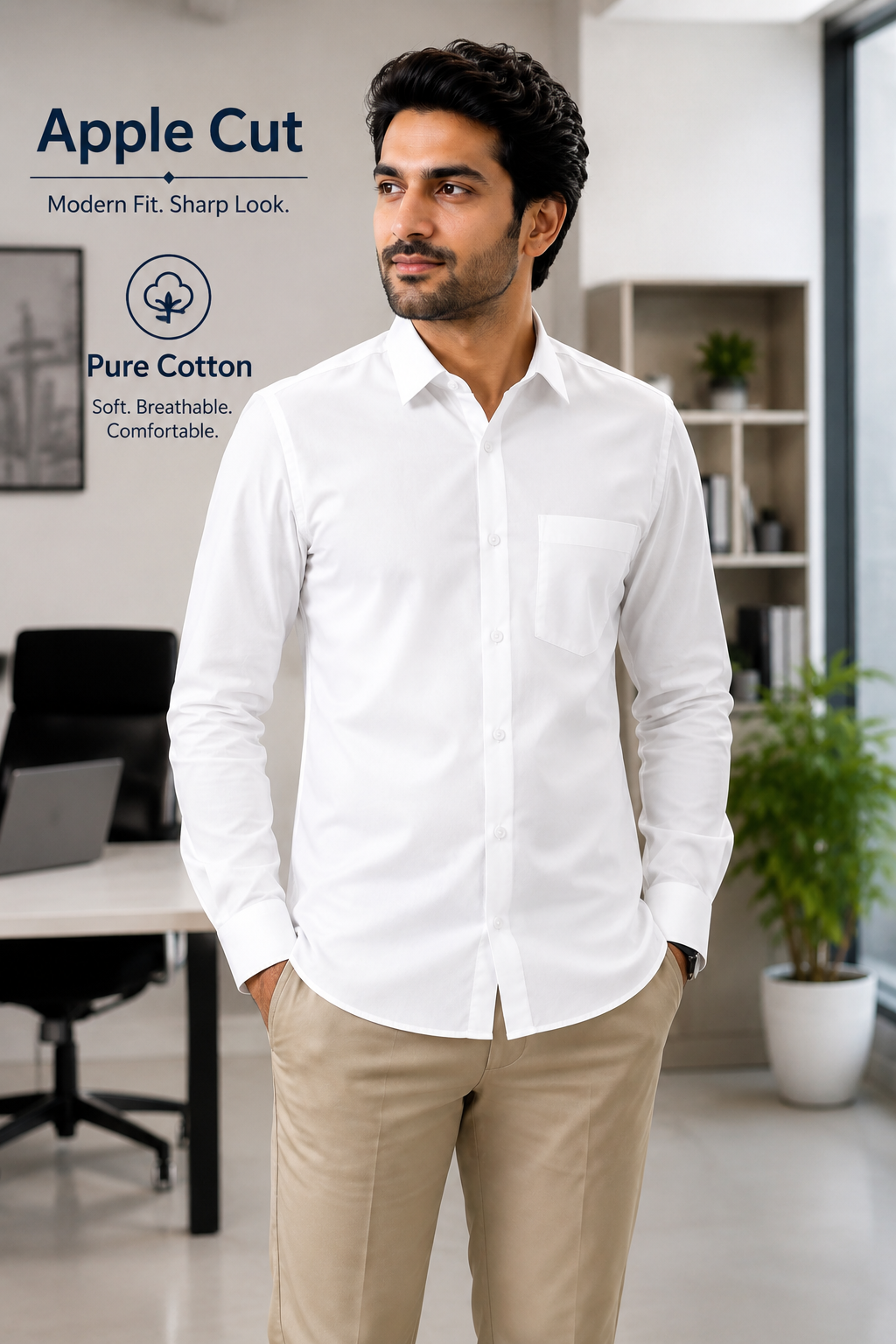 Berty Formal White Shirt